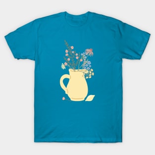 Watercolor Jug of Wildflowers T-Shirt